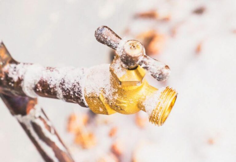 Frozen Water Faucet