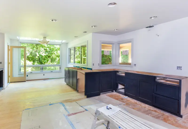 A kitchen being remodeled in Fort Collins, Colorado